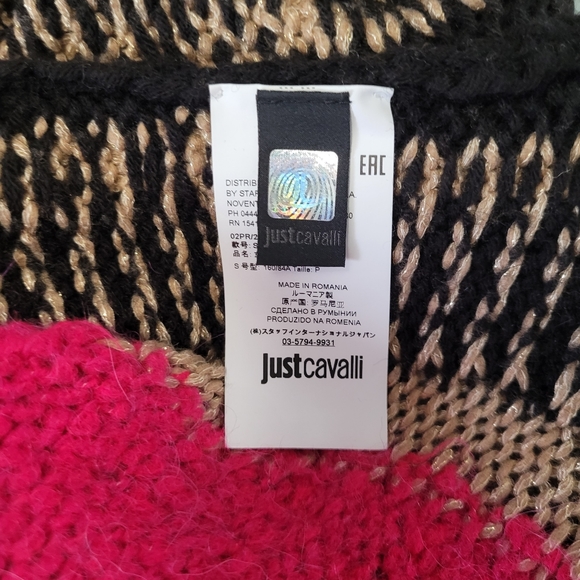 Just Cavalli by Roberto Cavalli Knit Zebra Fringe Sweater - Picture 4 of 4